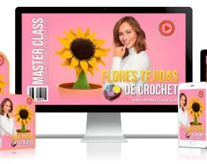 100 ideas para crear flores tejidas de crochet.