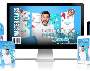 Plantillas publicitarias premium en odontología plantillas con Canva.
