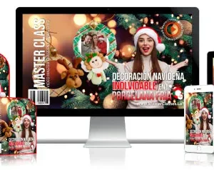 ✅Decoración navideña inolvidable en porcelana fría.