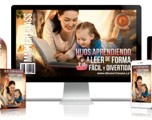Hijos aprendiendo a leer de forma fácil y divertida.