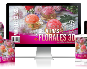 50 ideas para hacer gelatinas florales 3d.