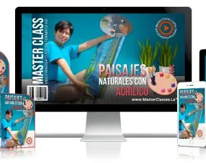 ✅Curso para aprender hacer paisajes con acrílico.