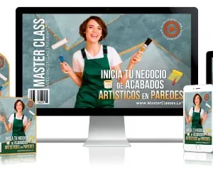 ✅Inicia tu negocio de acabados artísticos en paredes.