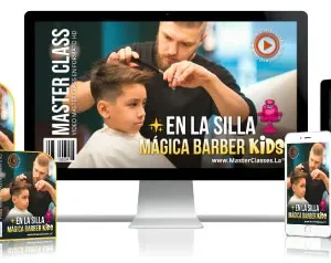 ✅Escuchar a los niños en la silla mágica Barber Kids.