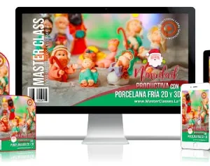 ✅Navidad productiva con porcelana fría 2d y 3d.