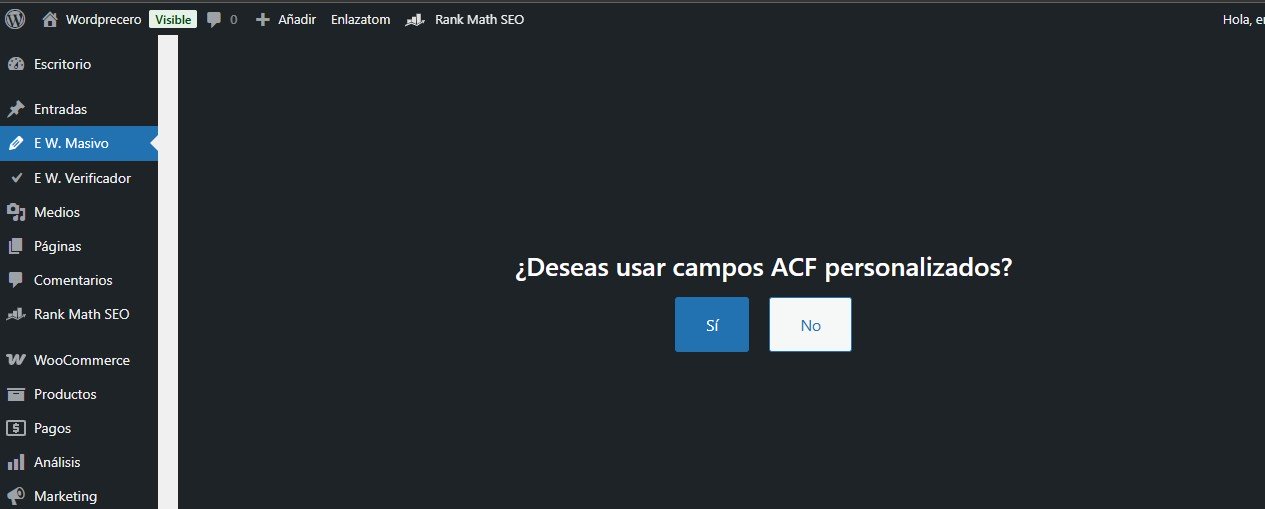 Wordprecero Masivo creacion de entradas masivas en segundos.