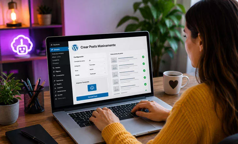 Crear post masivamente en Wordpress