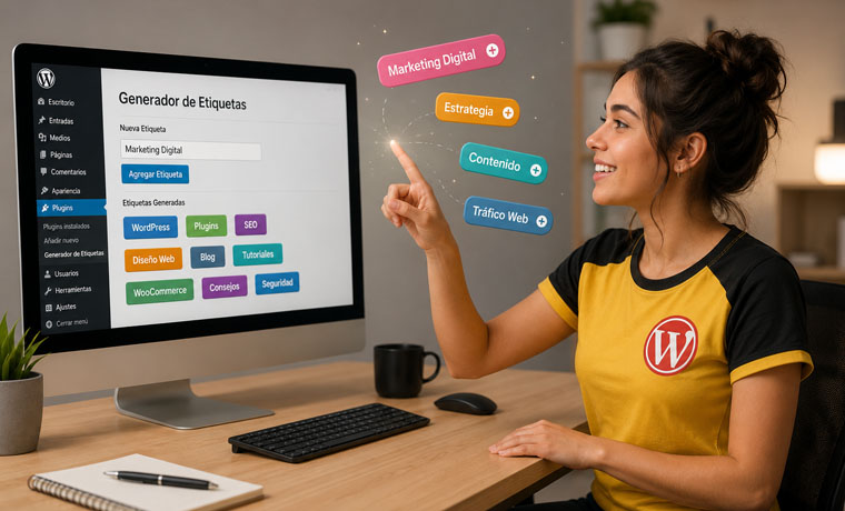 Plugin para generar etiquetas en WordPress eficaz y en automático con IA y en 1 clic