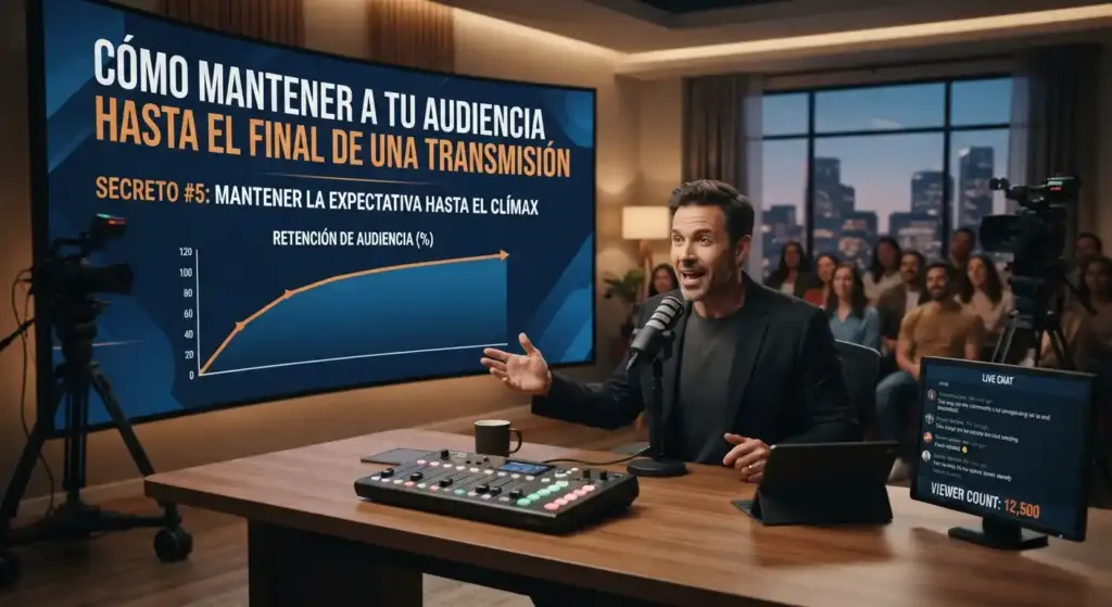 mantener a tu audiencia hasta el final de una transmisión